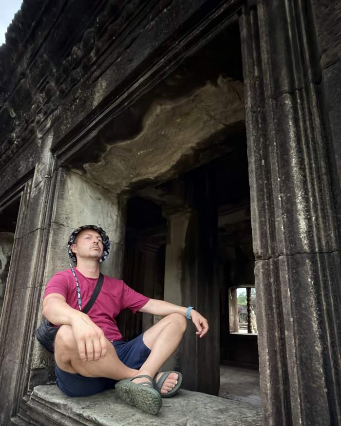 Ivailo Nikolov while traveling